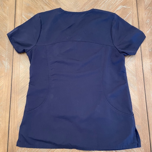 Scrubstar Women's Solid Contrast V-Neck X-SMALL - Picture 2 of 2